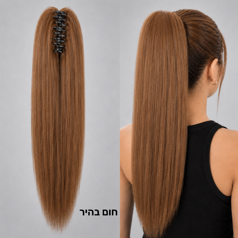 קוקו חלק קליפס לשיער
