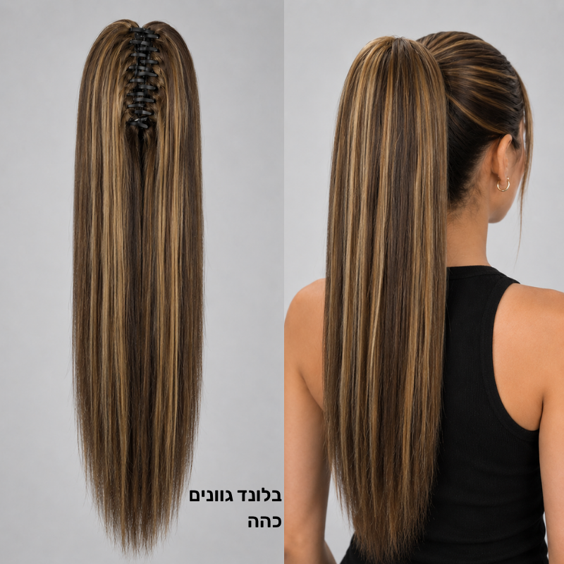 קוקו חלק קליפס לשיער