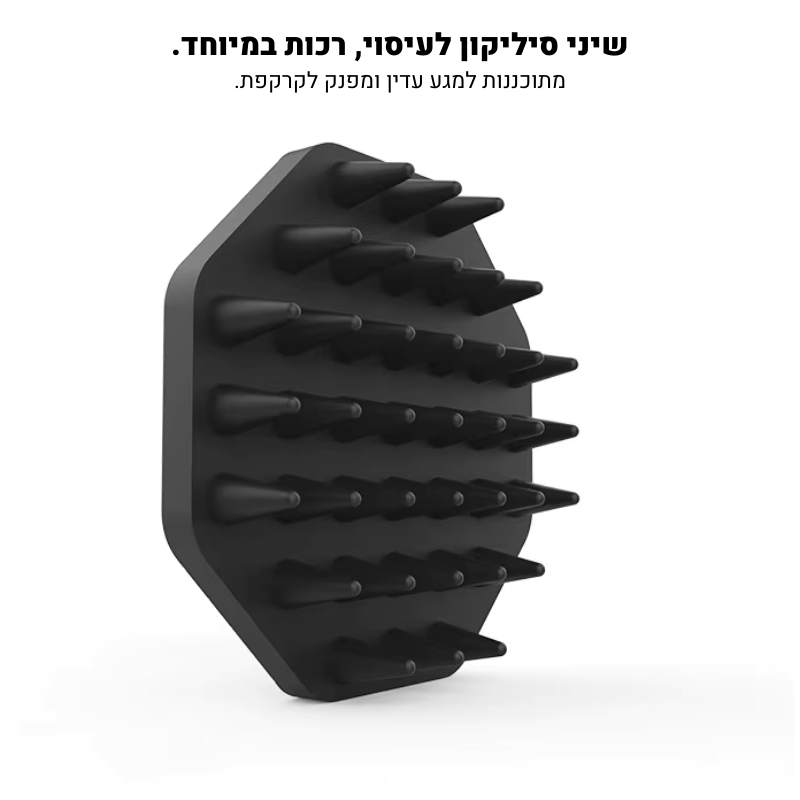 מברשת עיסוי לקרקפת לצמיחת השיער