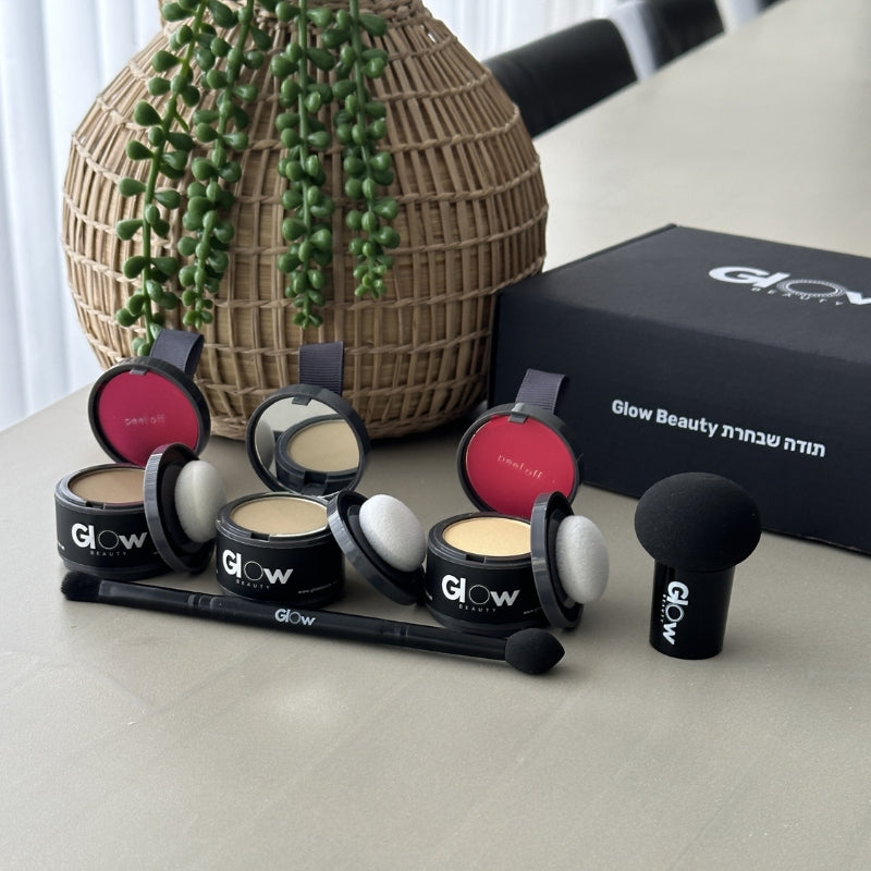 מארז 4 אבקות לכיסוי שורשי השיער - פרימיום