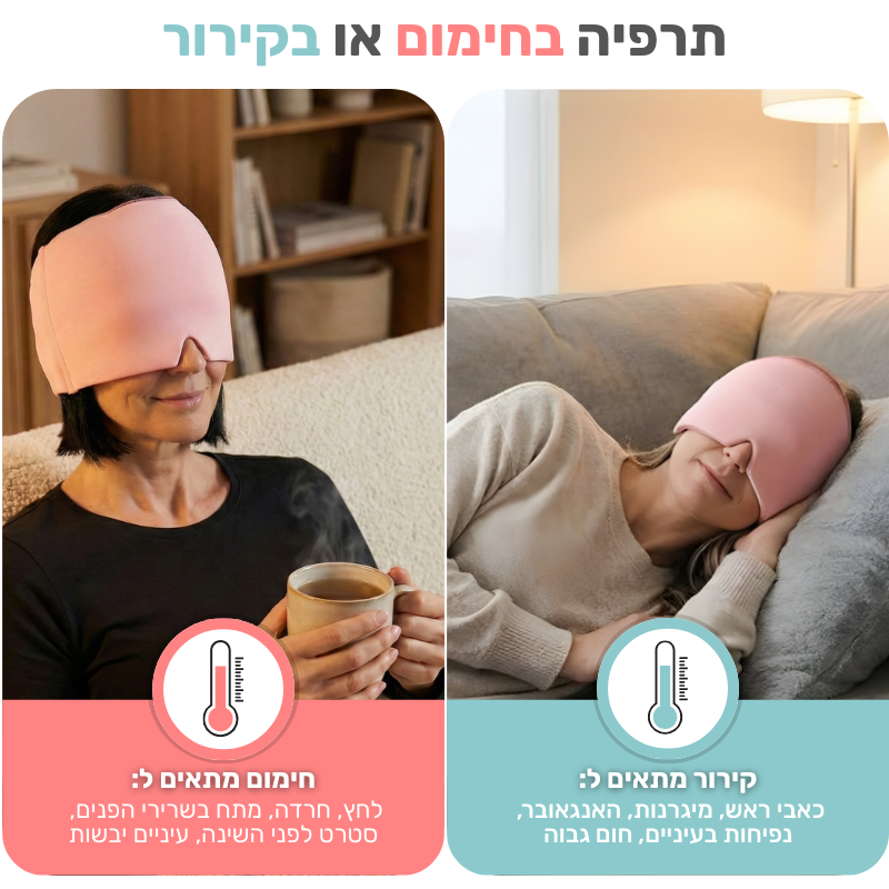 Caremask - מסכה להקלת המיגרנה וכאבי ראש
