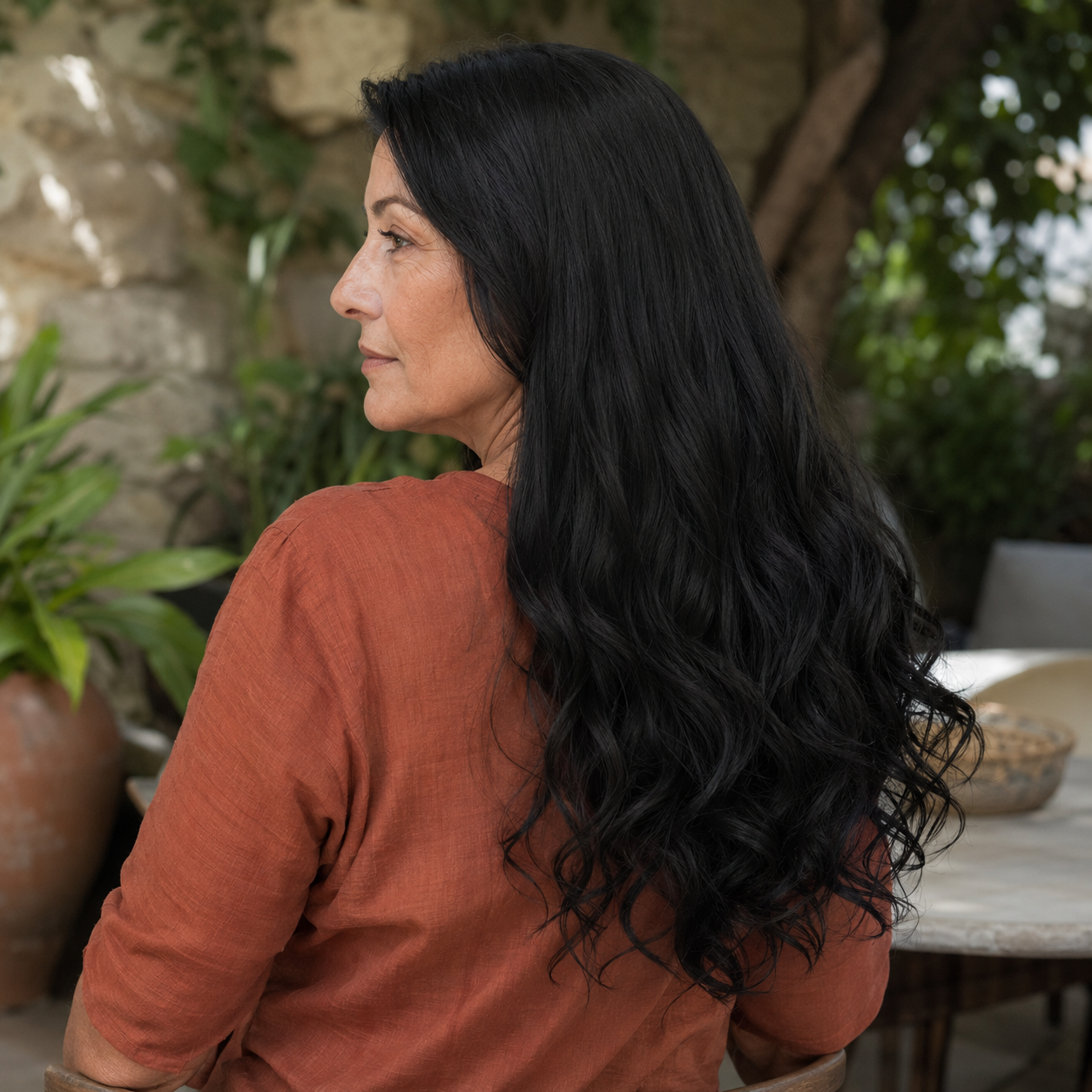 תוספת שיער בחיבור שקוף למראה טבעי ומלא | גלית+חלקה
