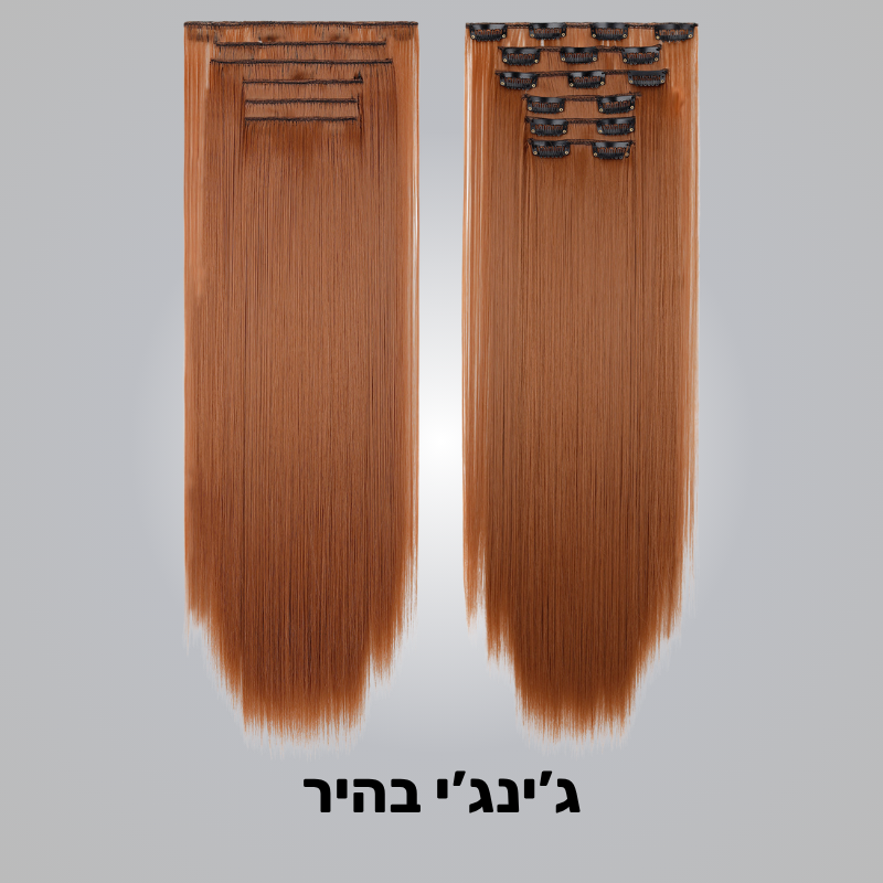 סט 6 חלקים תוספת שיער - קליפסים