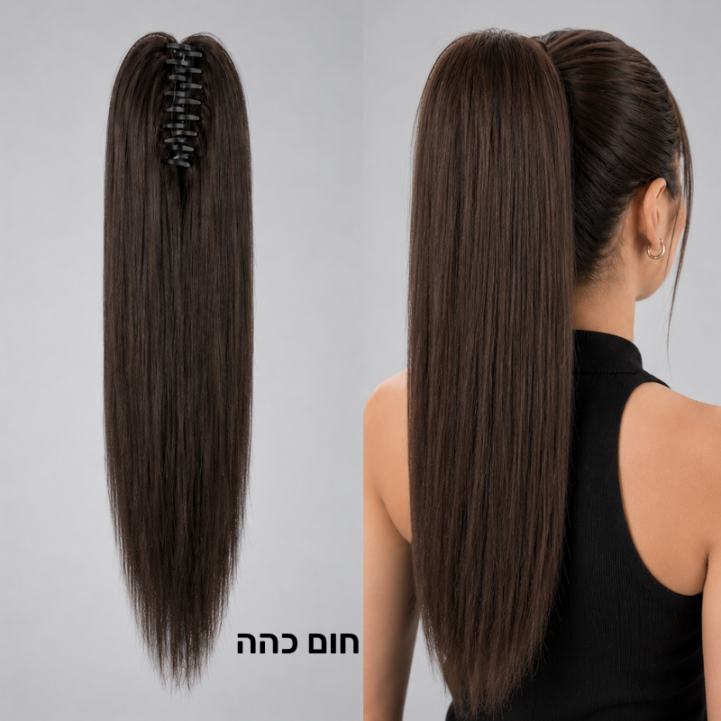 קוקו חלק קליפס לשיער
