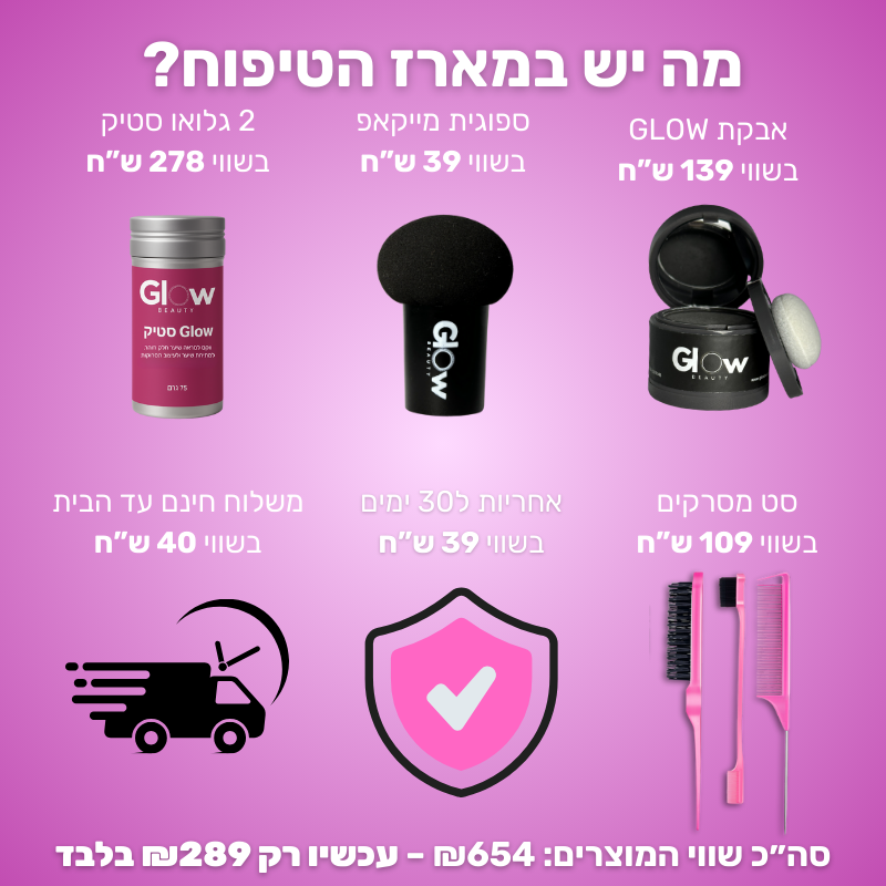 מארז Glow Complete – טיפול מלא לשורשים ושוונצים